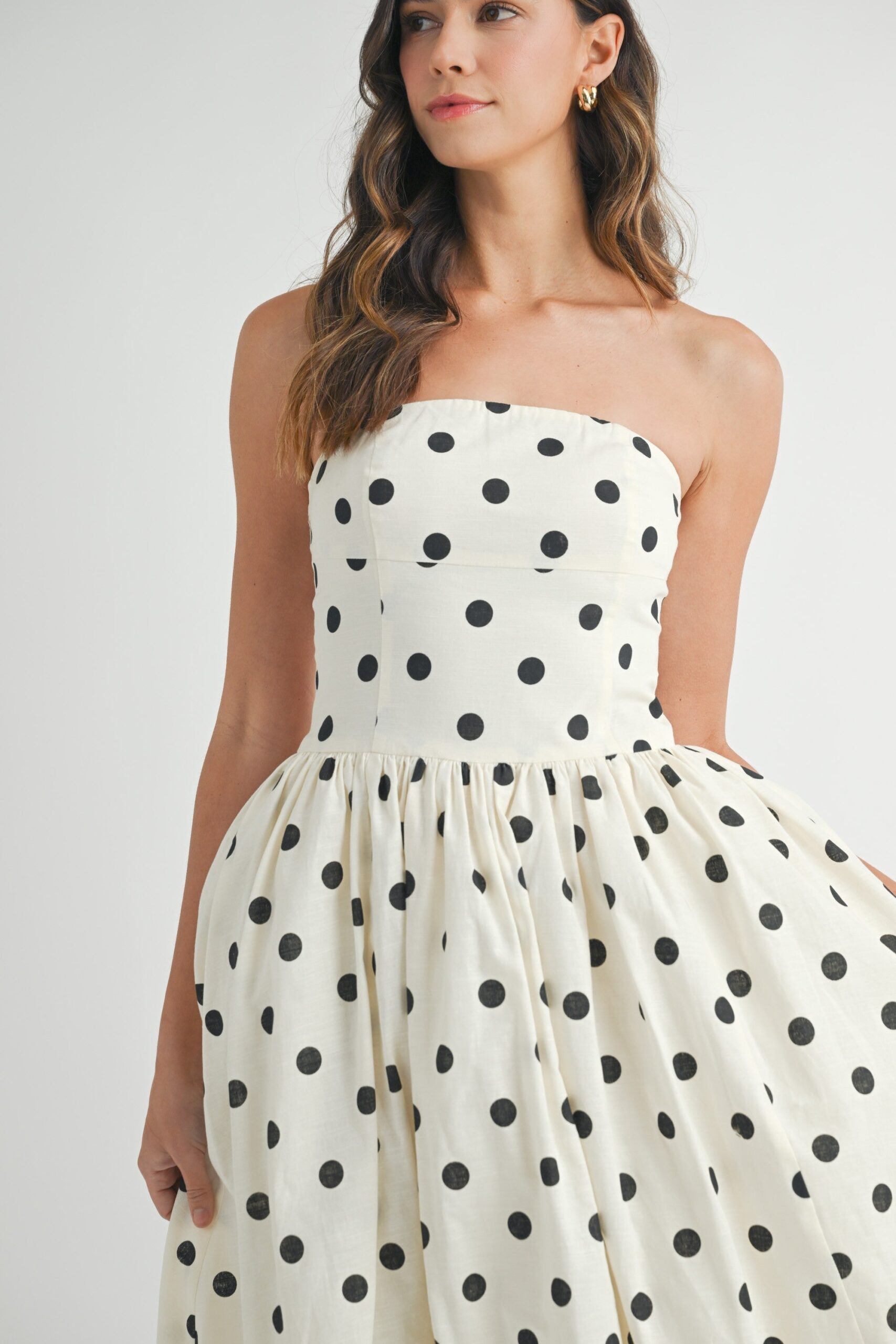 ELLA POLKA DOT MIDI DRESS - Image 4