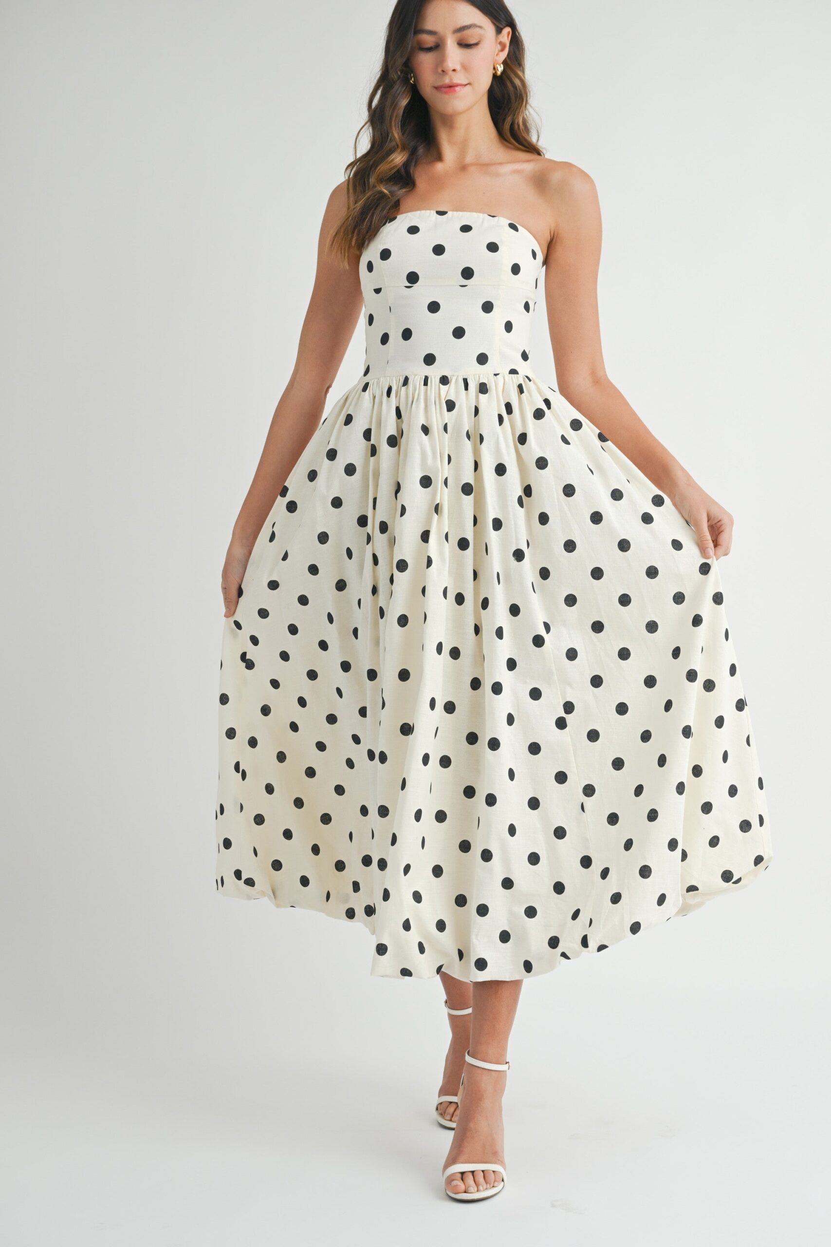 ELLA POLKA DOT MIDI DRESS - Image 7