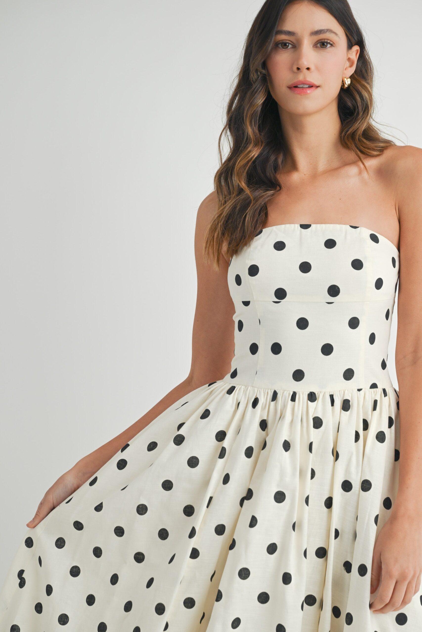 ELLA POLKA DOT MIDI DRESS - Image 5