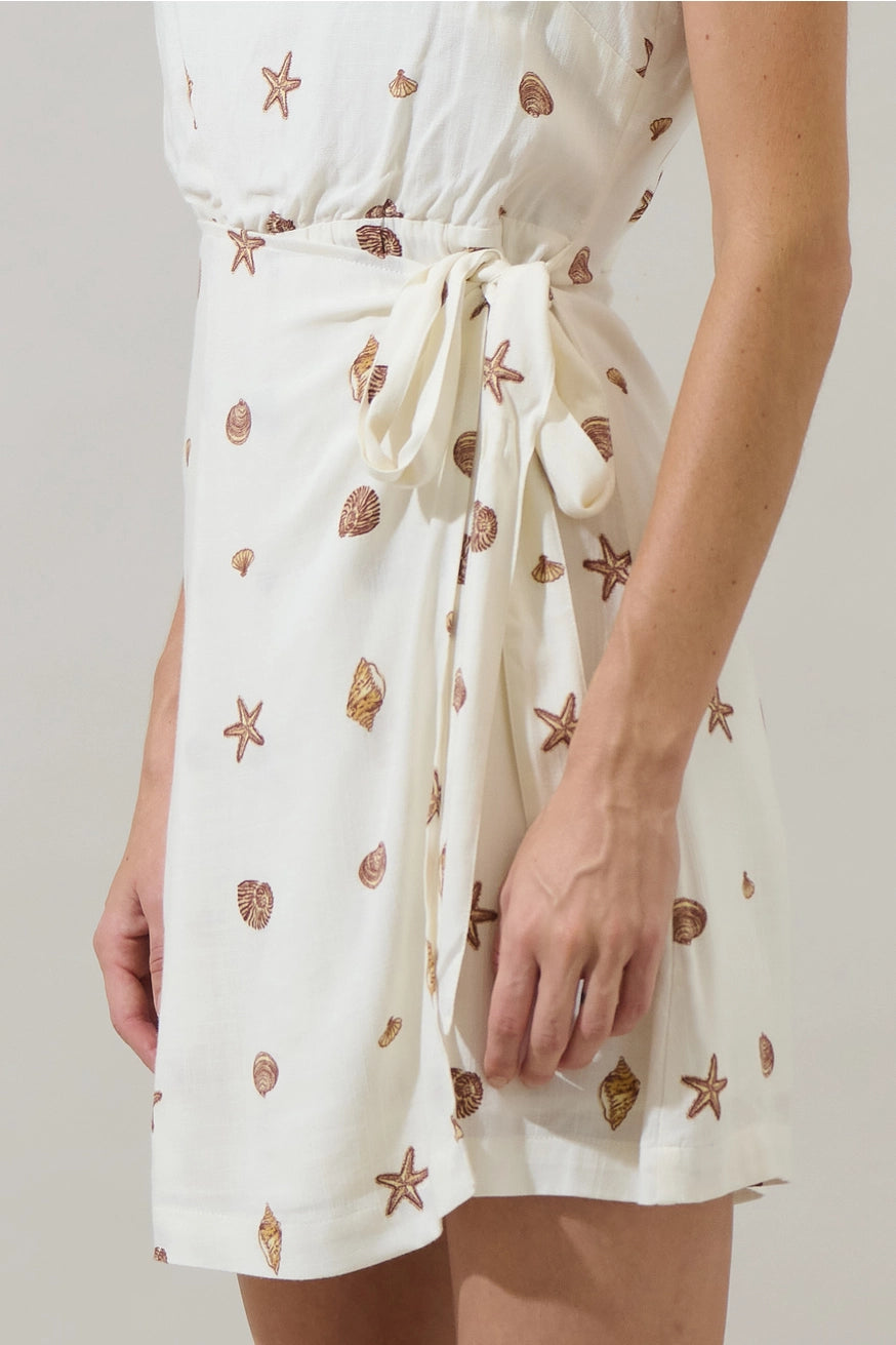 CERISE SHELLS JANIS WRAP DRESS - Image 4