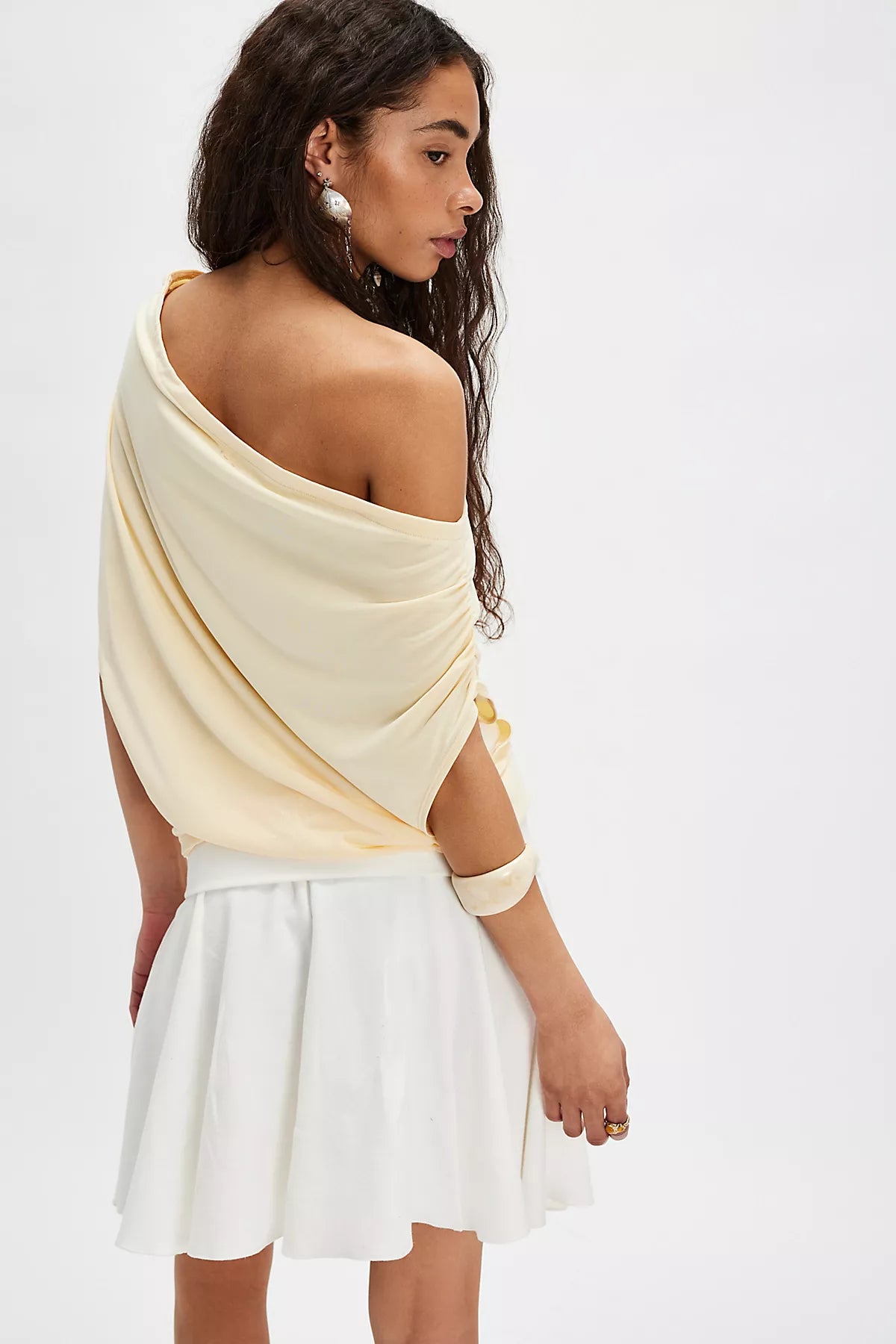 Blake Off-The-Shoulder Draped Top - Image 16