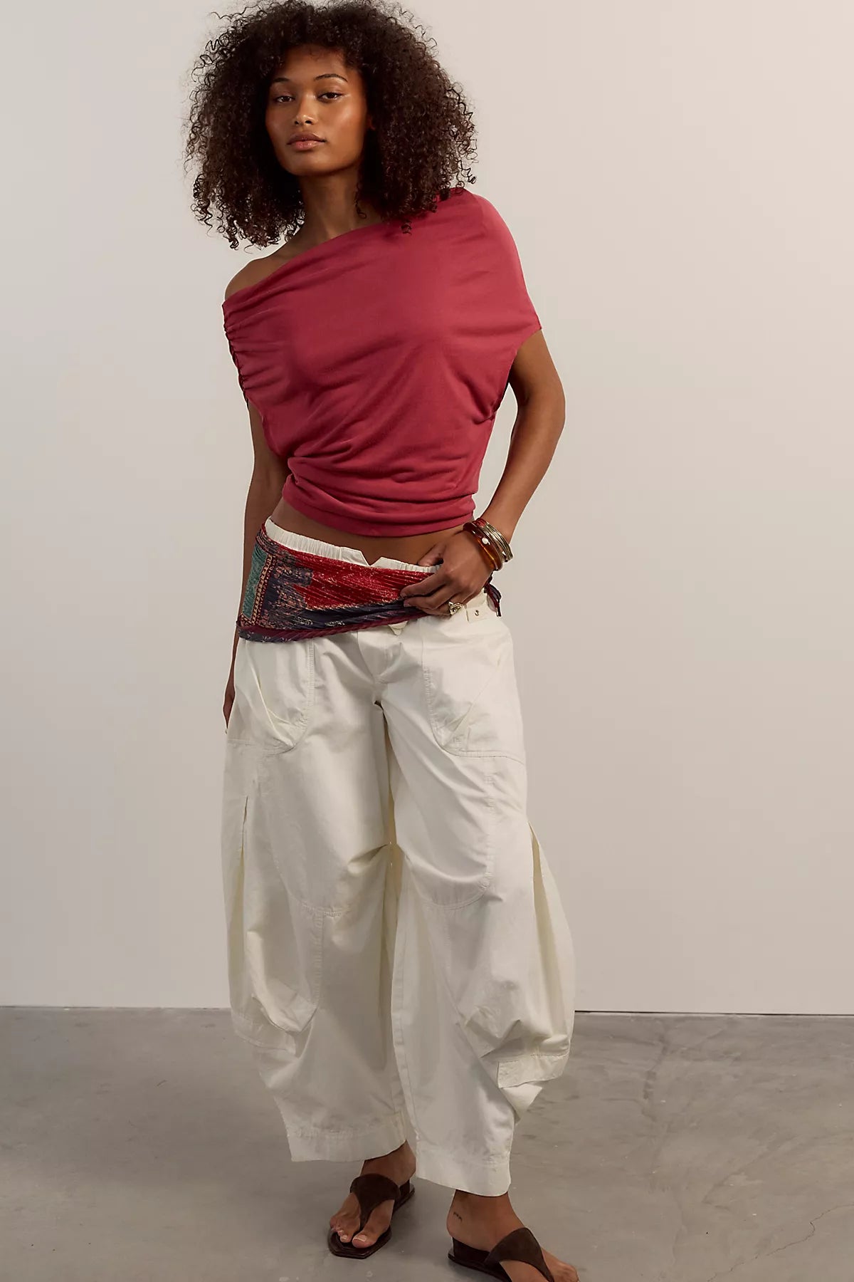 Blake Off-The-Shoulder Draped Top - Image 3