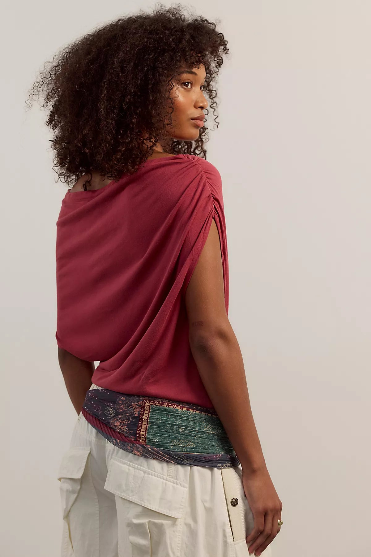 Blake Off-The-Shoulder Draped Top - Image 2