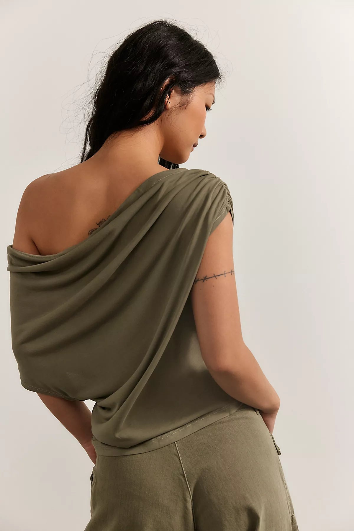 Blake Off-The-Shoulder Draped Top - Image 20