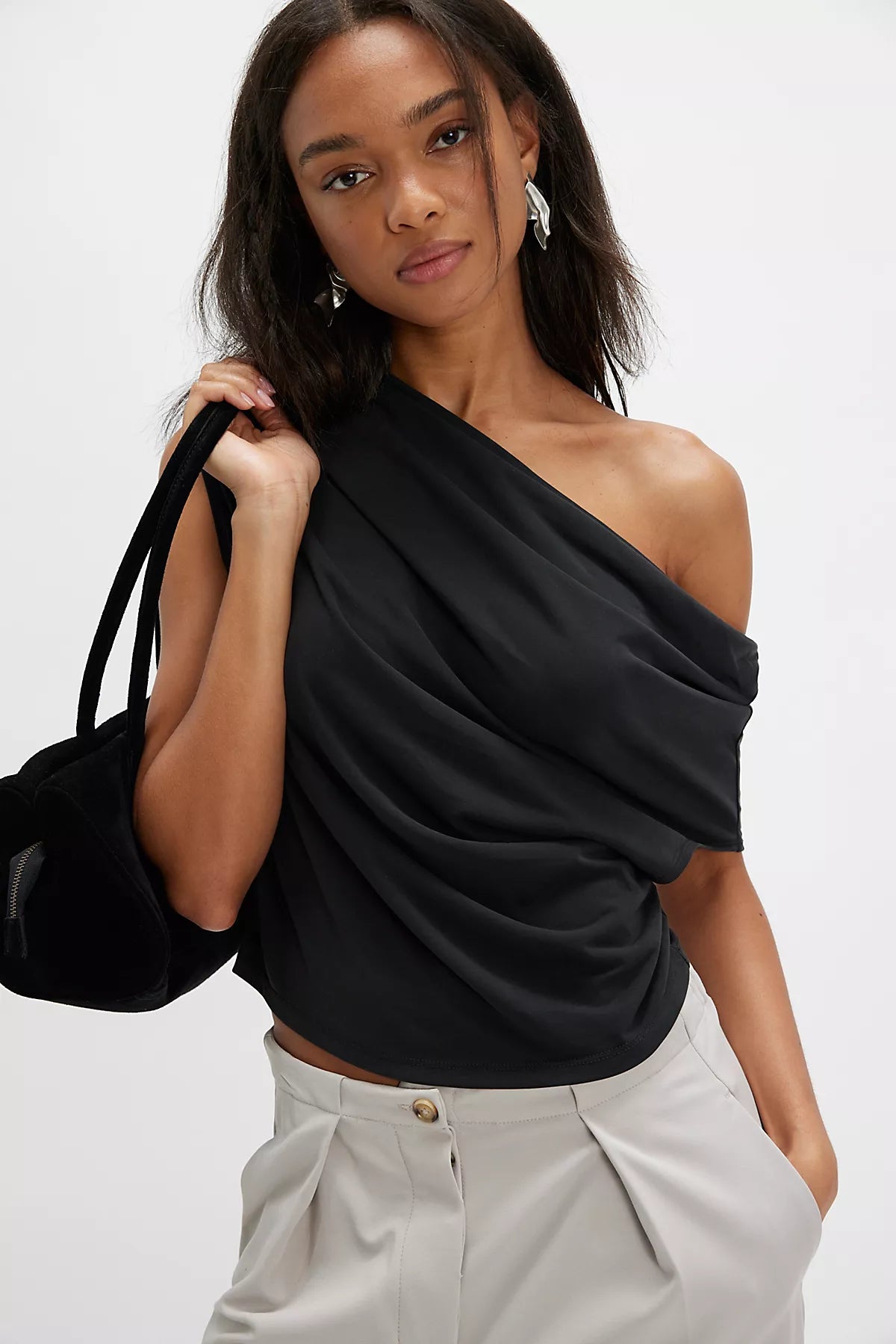 Blake Off-The-Shoulder Draped Top - Image 8