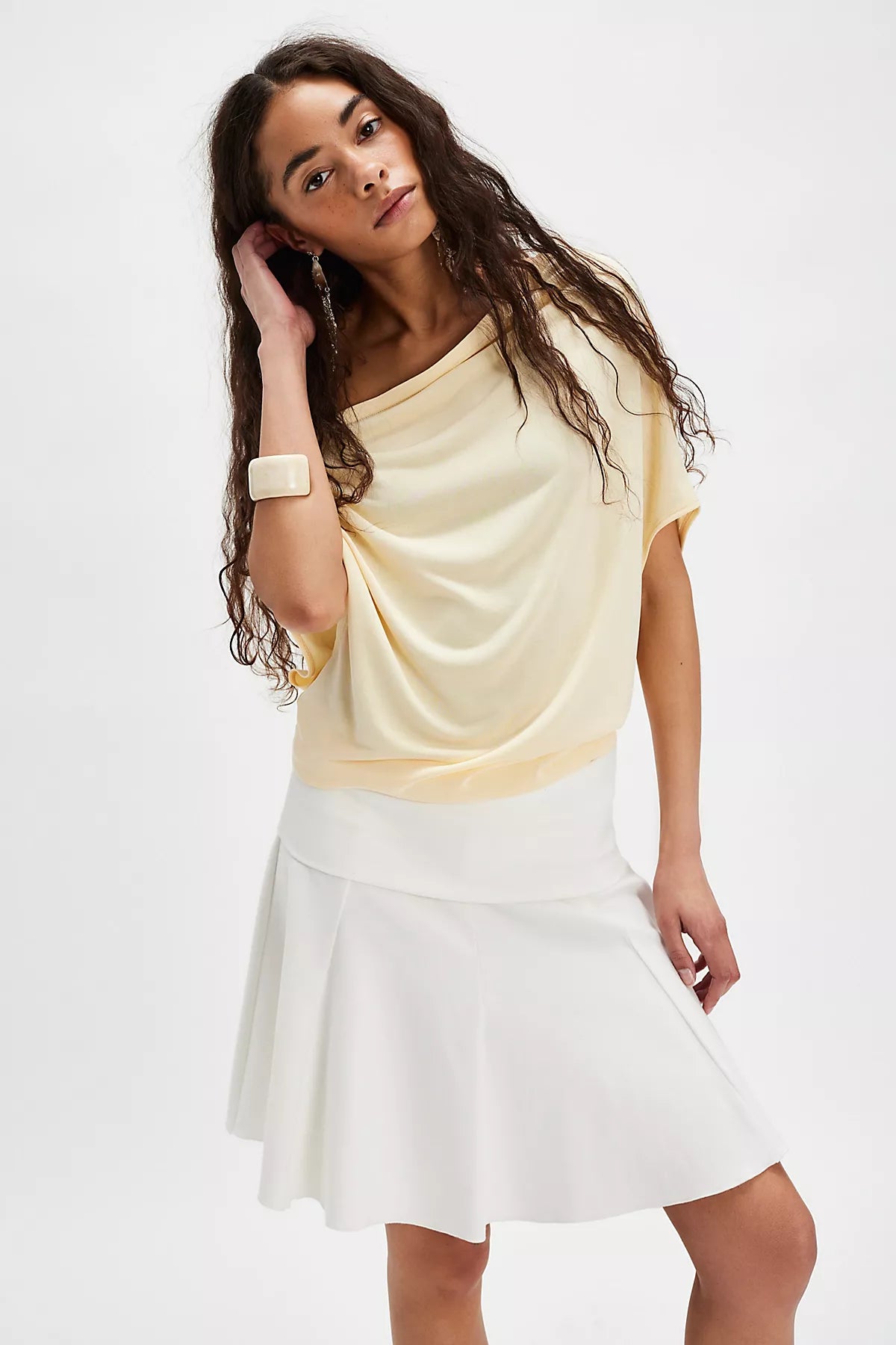 Blake Off-The-Shoulder Draped Top - Image 17