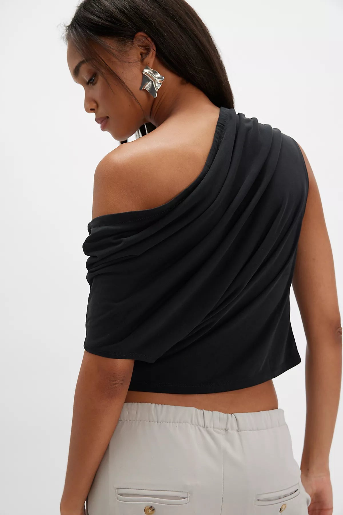 Blake Off-The-Shoulder Draped Top - Image 9